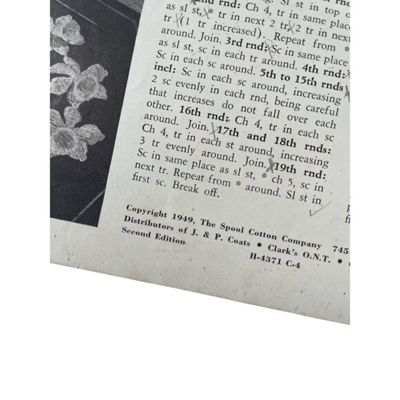 Vintage Crochet Pattern Booklet Collection 1940s Lot of 6! Midcentury - Picture 3 of 10